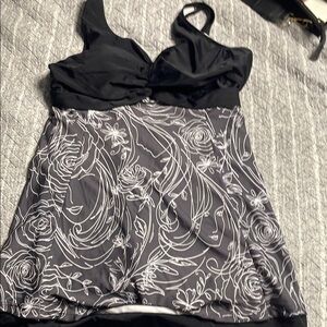 Black and White Floral Dress